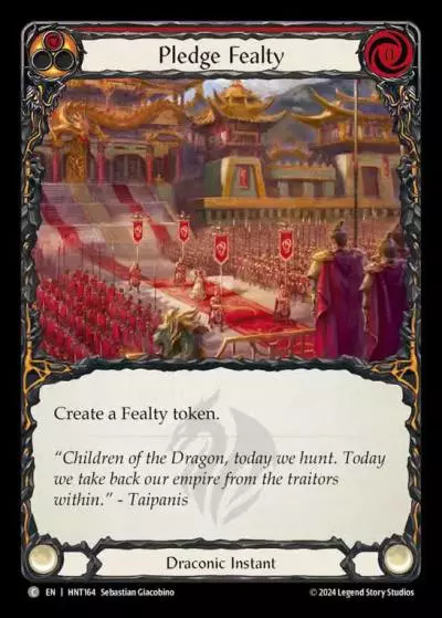 Pledge Fealty RED HNT164 - The Hunted - Flesh and blood card