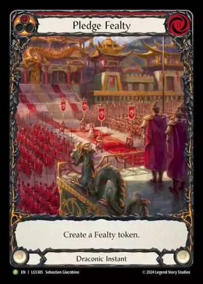 Pledge Fealty RED LGS385-RF - Skirmish - Season 11 - Flesh and blood card