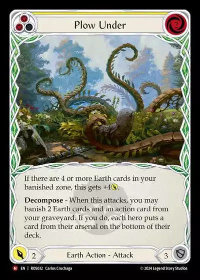 Plow Under YELLOW ROS032 - Rosetta - Flesh and blood card