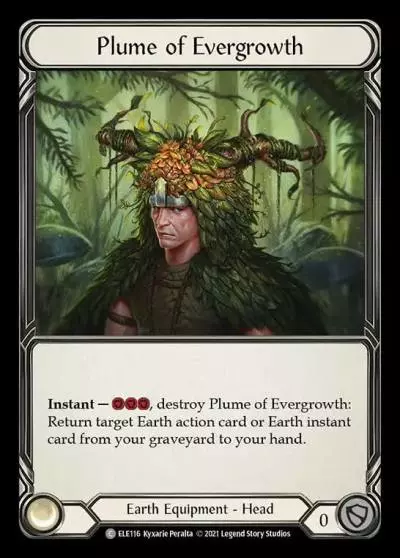 Plume of Evergrowth ELE116 - Tales of Aria - Flesh and blood card