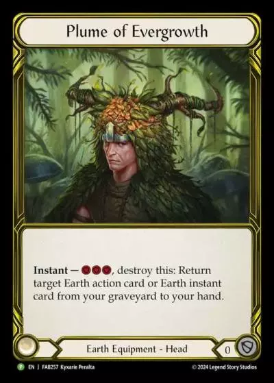 Plume of Evergrowth FAB257-GF - ProQuest - Season 6 - Flesh and blood card