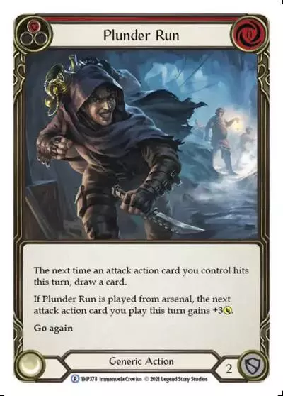 Plunder Run RED 1HP378 - History Pack 1 - Flesh and blood card