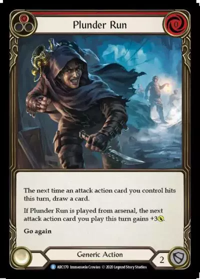 Plunder Run RED U-ARC170-RF - Arcane Rising - Unlimited - Flesh and blood card