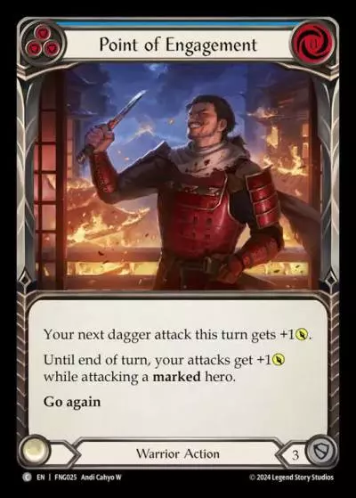 Point of Engagement BLUE FNG025 - The Hunted Blitz Deck - Fang - Flesh and blood card