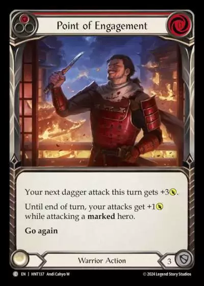 Point of Engagement RED HNT137 - The Hunted - Flesh and blood card