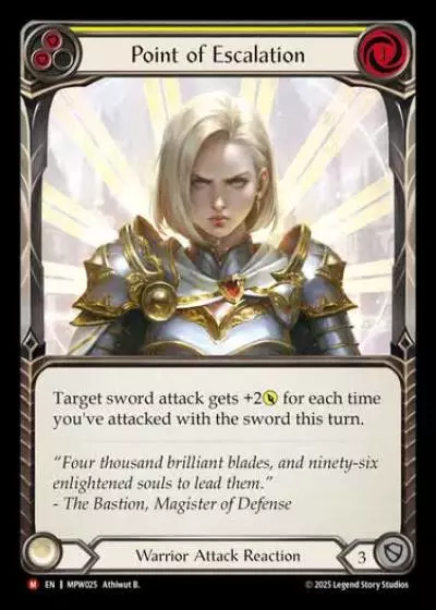 Point of Escalation MPW025 - Mastery Pack Warrior - Flesh and blood card