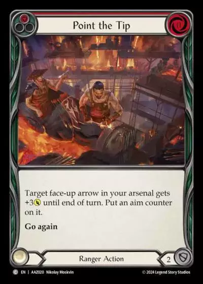 Point the Tip RED AAZ020 - Armory Deck - Azalea, Ace in the Hole - Flesh and blood card