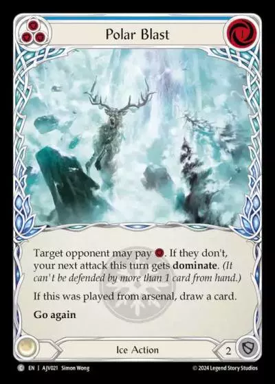 Polar Blast BLUE AJV021 - Armory Deck Origins - Jarl Vetreiði - Flesh and blood card
