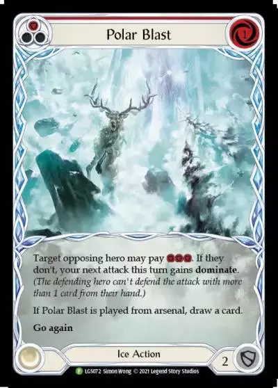 Polar Blast RED LGS072-RF - Armory - Season 5 - Flesh and blood card