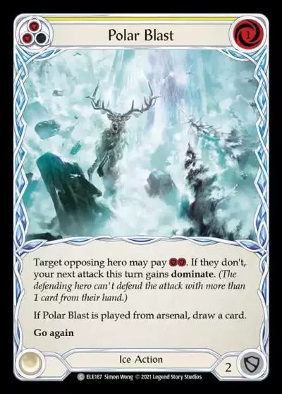 Polar Blast YELLOW ELE167 - Tales of Aria - Flesh and blood card