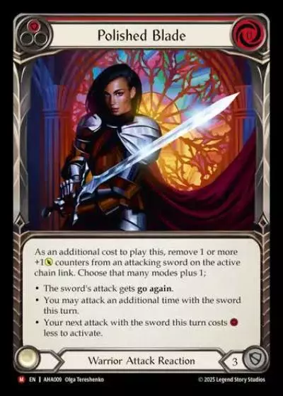Polished Blade AHA009 - Armory Deck - Hala, Bladesaint of the Vow - Flesh and blood card