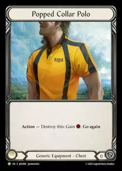 Popped Collar Polo JDG060-CF - Judge Promo - Flesh and blood card