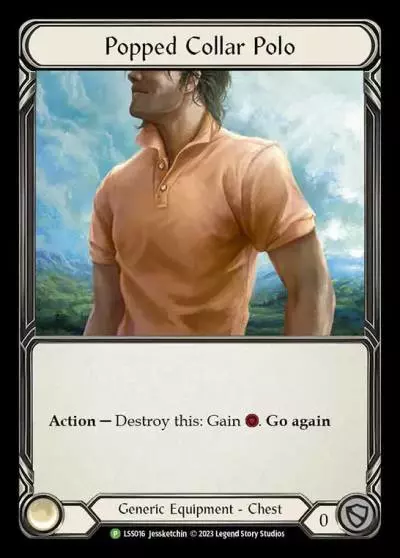 Popped Collar Polo LSS016-CF - Marketing - James White Signing Card - Flesh and blood card