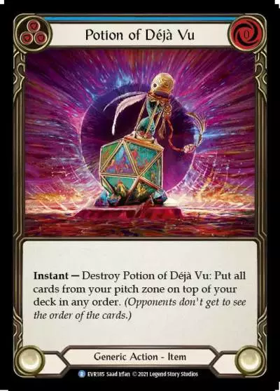 Potion of Déjà Vu BLUE EVR185 - Everfest - Flesh and blood card