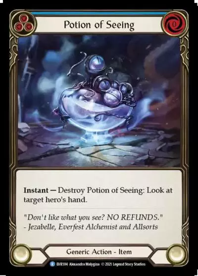 Potion of Seeing BLUE EVR184 - Everfest - Flesh and blood card