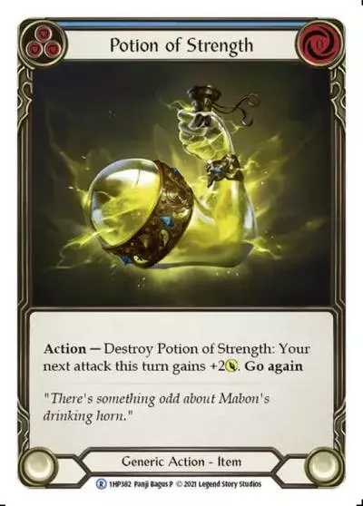 Potion of Strength BLUE 1HP382 - History Pack 1 - Flesh and blood card