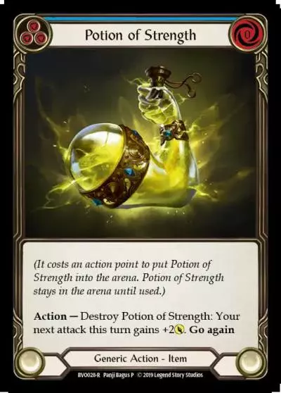 Potion of Strength BLUE BVO028 - Bravo, Showstopper - Hero Deck - Flesh and blood card