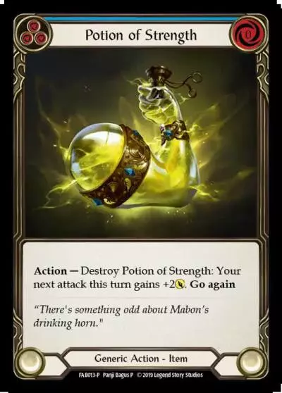 Potion of Strength BLUE FAB013-CF - Marketing - Local Game Stores - Flesh and blood card