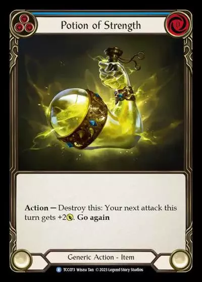 Potion of Strength BLUE TCC073 - Round the Table: TCC x LSS - Flesh and blood card