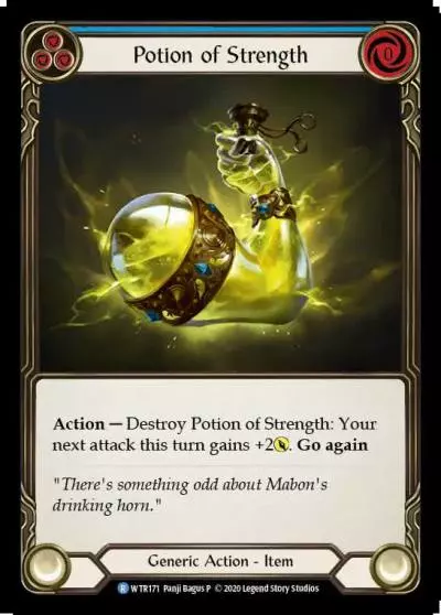 Potion of Strength BLUE U-WTR171-RF - Welcome to Rathe - Unlimited - Flesh and blood card