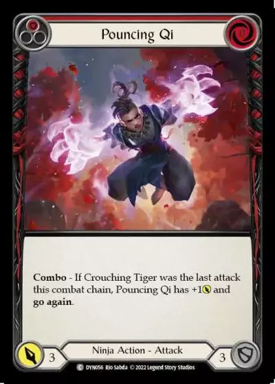 Pouncing Qi RED DYN056 - Dynasty - Flesh and blood card
