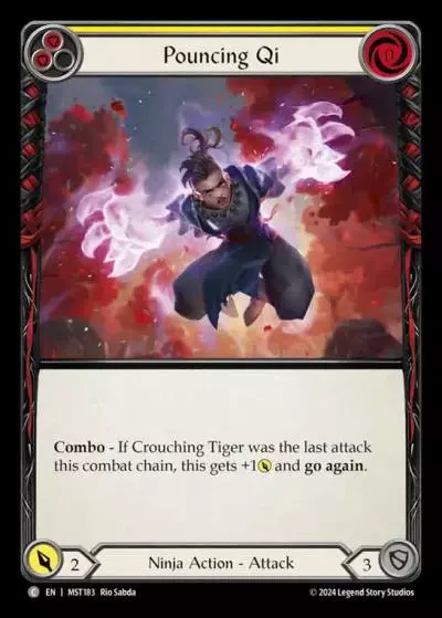 Pouncing Qi YELLOW MST183 - Part the Mistveil - Flesh and blood card