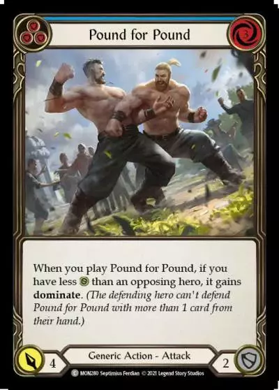 Pound for Pound BLUE MON280-RF - Monarch - Flesh and blood card