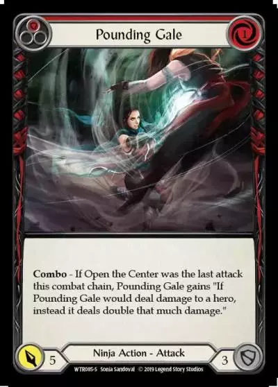 Pounding Gale RED WTR085 - Welcome to Rathe - Flesh and blood card