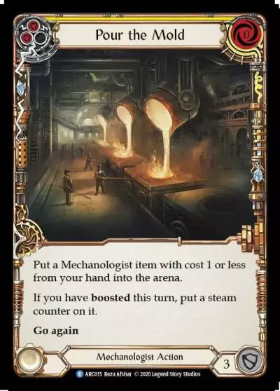 Pour the Mold YELLOW U-ARC015-RF - Arcane Rising - Unlimited - Flesh and blood card