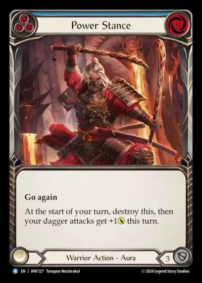 Power Stance BLUE HNT127 - The Hunted - Flesh and blood card