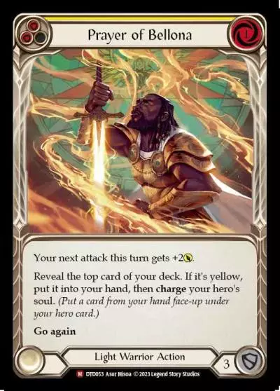 Prayer of Bellona YELLOW DTD053 - Dusk till Dawn - Flesh and blood card