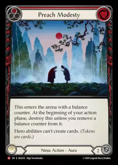 Preach Modesty RED SEA252 - High Seas - Flesh and blood card