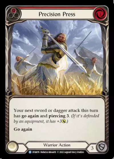 Precision Press RED DYN076 - Dynasty - Flesh and blood card