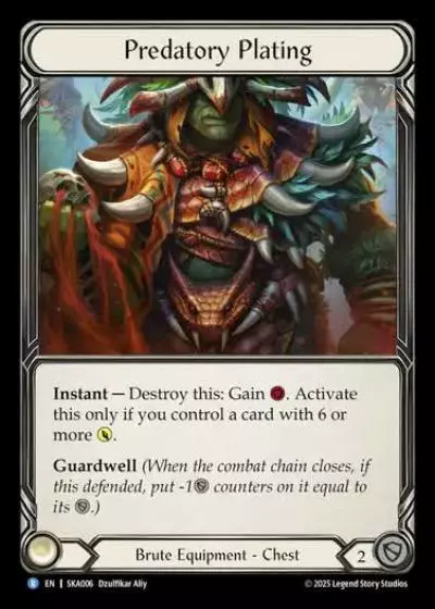Predatory Plating SKA006 - Silver Age Chapter 1 - Kayo - Flesh and blood card