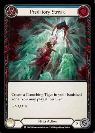 Predatory Streak BLUE DYN064 - Dynasty - Flesh and blood card