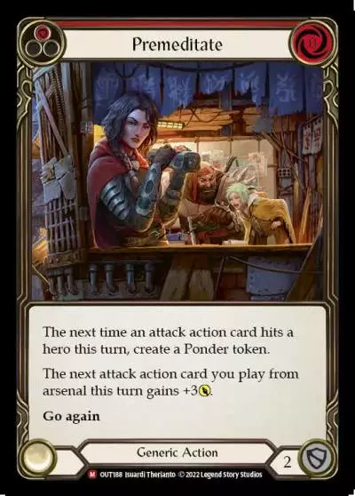 Premeditate RED OUT188 - Outsiders - Flesh and blood card