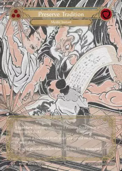 Preserve Tradition BLUE MST099-MV - Part the Mistveil - Flesh and blood card