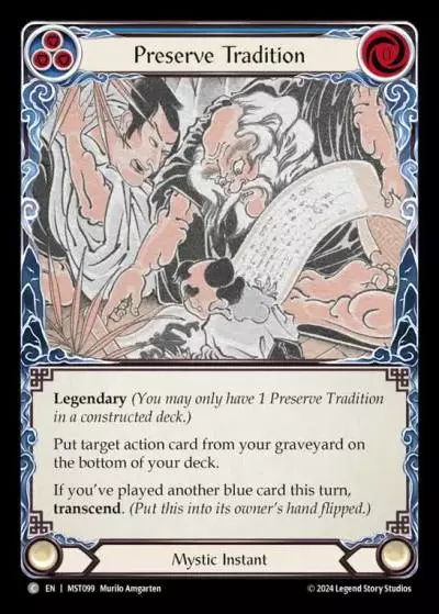 Preserve Tradition BLUE MST099 - Part the Mistveil - Flesh and blood card