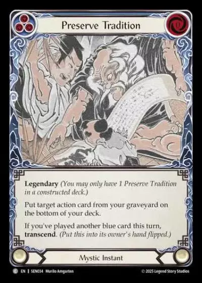 Preserve Tradition SEN034 - Silver Age Chapter 2 - Enigma - Flesh and blood card