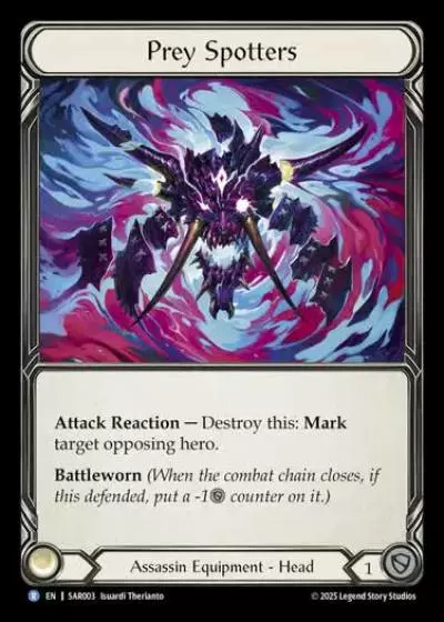 Prey Spotters SAR003 - Silver Age Chapter 2 - Arakni, Web of Deceit - Flesh and blood card