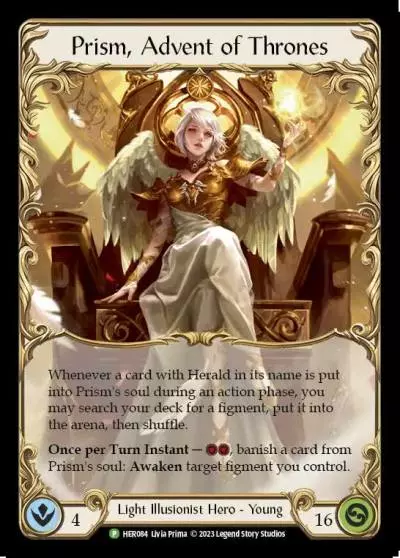 Prism, Advent of Thrones HER084-CF - Pre-release - Dusk till Dawn - Flesh and blood card