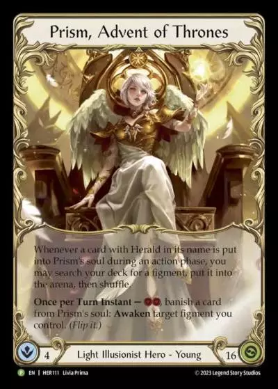 Prism, Advent of Thrones HER111-RF - Marketing - Convention Promo 2024 - Flesh and blood card