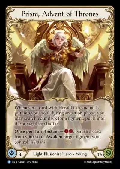 Prism, Advent of Thrones SAT001 - Silver Age - Prism, Advent of Thrones - Flesh and blood card