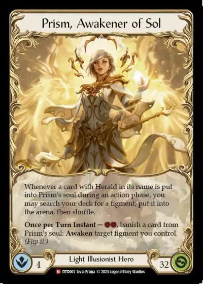 Prism, Awakener of Sol DTD001 - Dusk till Dawn - Flesh and blood card
