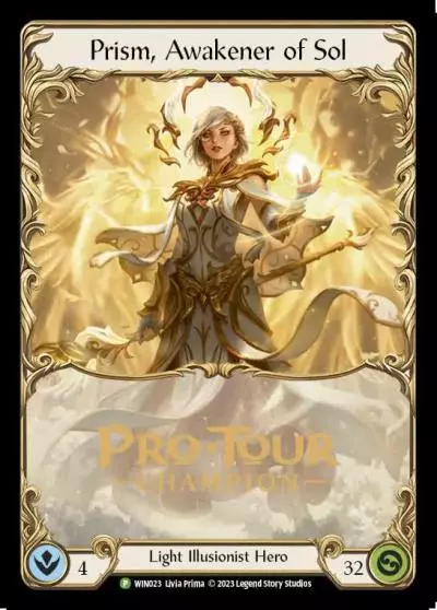 Prism, Awakener of Sol WIN023-CF - Pro Tour Champion Cards - Dusk Till Dawn - Flesh and blood card