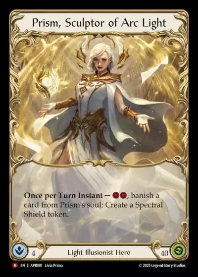 Prism, Sculptor of Arc Light APR001 - Armory Deck Legends - Prism Sculptor of Arc Light - Flesh and blood card