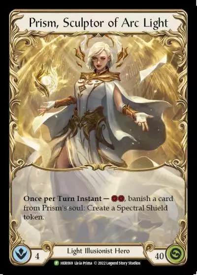 Prism, Sculptor of Arc Light HER069-CF - Marketing - Weta Statue - Flesh and blood card