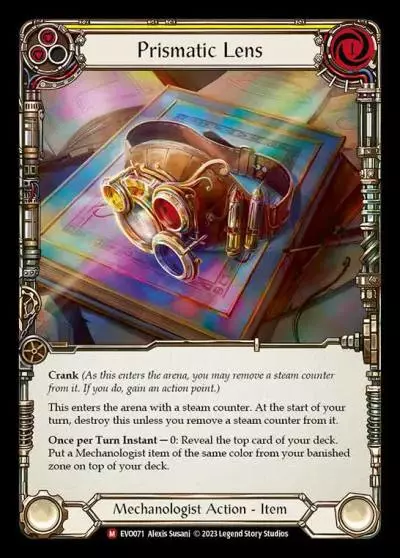 Prismatic Lens YELLOW EVO071 - Bright Lights - Flesh and blood card