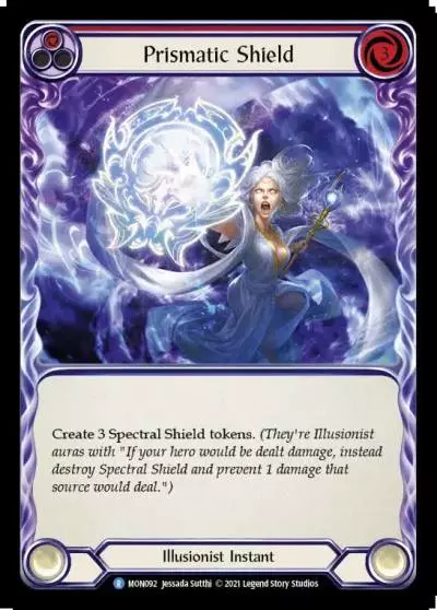 Prismatic Shield RED MON092 - Monarch - Flesh and blood card
