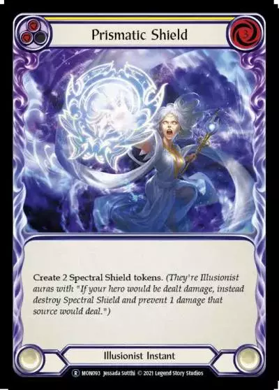 Prismatic Shield YELLOW U-MON093-RF - Monarch - Unlimited - Flesh and blood card